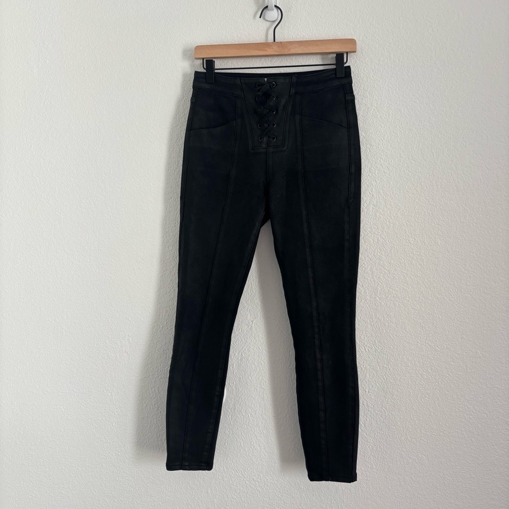 Good American Women's Size 2/26 Black Good Waist Lace Up Jeans